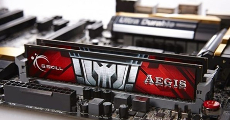 Moins de 55 euros pour un kit mémoire en DDR4 de 16 Go de la gamme Aegis de chez G.skill