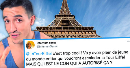 Tibo InShape : le YouTubeur escalade la Tour Eiffel, les internautes crient au scandale