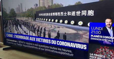 En plein hommage aux victimes chinoises du Coronavirus, un journaliste de BFM lâche : 