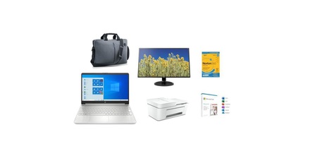 La plus belle offre de la rentrée :  un pack PC portable HP  + sacoche + écran 27