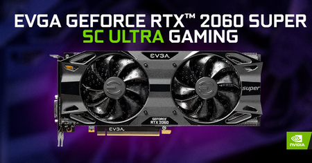 Un très bon prix pour la carte graphique EVGA GeForce RTX 2060 SUPER SC ULTRA GAMING