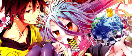 No Game No Life : découverte d'un nouveau monde par deux rebuts de la société dans le tome 2