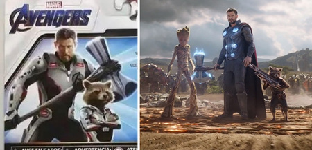 Avengers 4 : d'étranges costumes pour Thor et Rocket pour la suite d'Infinity War ? Direction l'espace ?