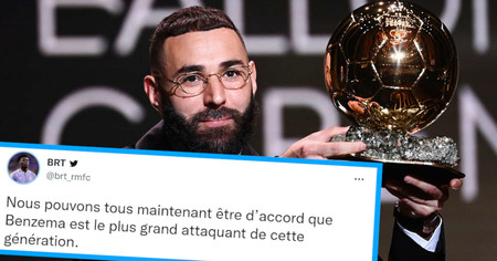 Karim Benzema remporte le Ball d'Or 2022, les internautes sont en folie (33 tweets)