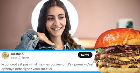 Ophenya lance sa marque de burgers, les internautes sont sans pitié