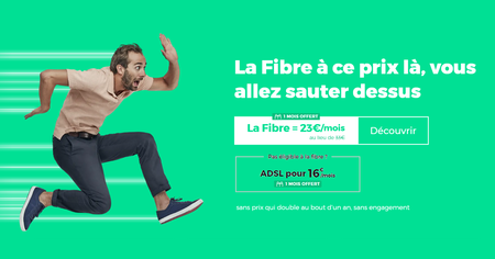 Nouvelle offre sur la fibre chez RED by SFR avec l'option Débit Plus offerte et les appels vers les mobiles