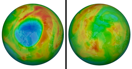 Les scientifiques annoncent que le trou dans la couche d'ozone au-dessus de l'Arctique s'est refermé !