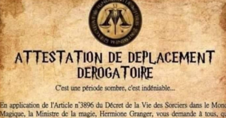 Est-ce que je peux me faire verbaliser si je présente une attestation de déplacement dérogatoire pour Poudlard ?