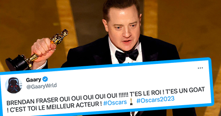 Oscars 2023 : Brendan Fraser sacré meilleur acteur, les fans de La Momie jubilent (20 tweets)