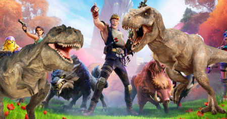 Fortnite : le jeu d'Epic Games s'offre des airs de Jurassic Park