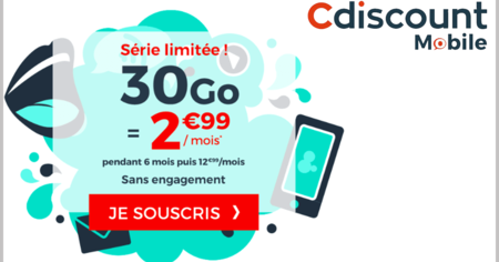 Dernier jour pour profiter de ce forfait mobile 4G de 30 Go pour moins de 3 euros