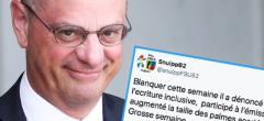 Jean-Michel Blanquer s'attaque à l'Ecriture inclusive et divise les Français