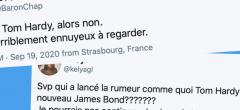 Top tweets : Tom Hardy en nouveau James Bond ? Les internautes donnent leur avis !