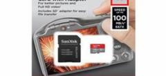 Tarif de promotion sur la puissante carte mémoire SanDisk micro SDX ultra 128 Go