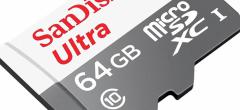 La carte mémoire microSD SanDisk Ultra de 64 Go est à moins de 14 euros