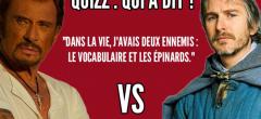 Quizz qui a dit : Johnny Hallyday VS Perceval