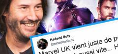 Marvel : ce tweet relance l'idée que Keanu Reeves va bientôt rejoindre le MCU