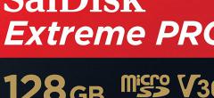 Super promo sur la carte mémoire microSD SanDisk Extreme PRO de 128 Go (compatible 4K UHD)