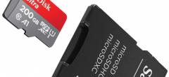 Presque 50% de réduction sur cette carte mémoire MicroSDHC SanDisk Ultra 200 Go