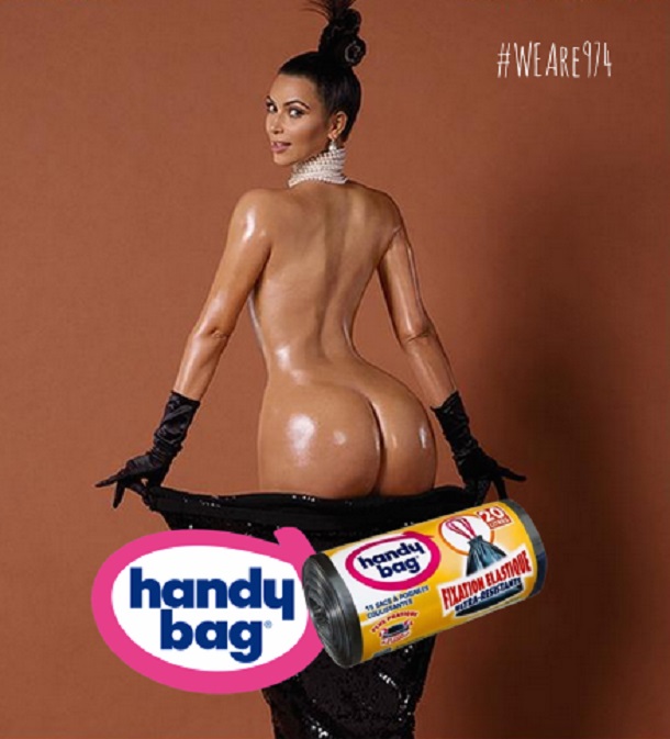 Kim Kardashian nue parodie