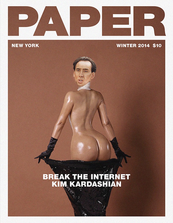 Kim Kardashian nue parodie