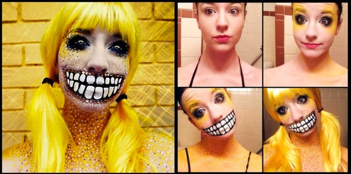 Maquillage terrifiant Stephanie Fernandez