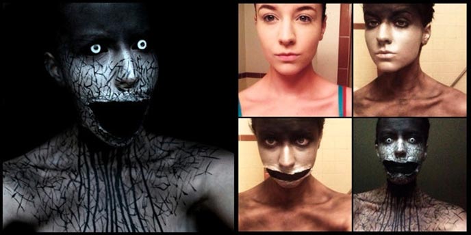 Maquillage terrifiant Stephanie Fernandez