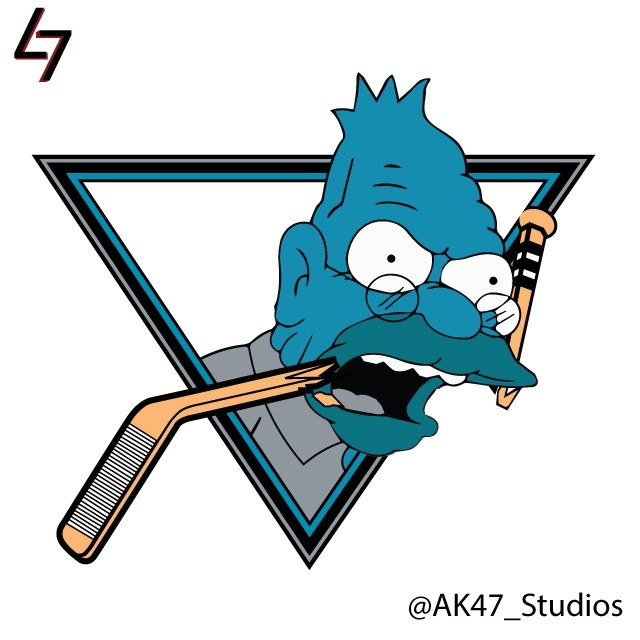 nhl logo simpsons 12