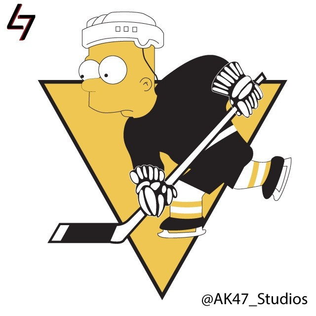 nhl logo simpsons 9