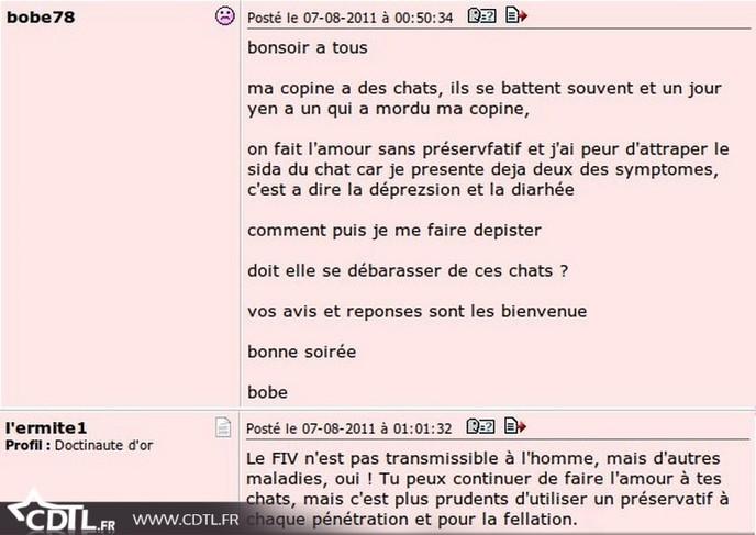 top pires messages sur doctissimo