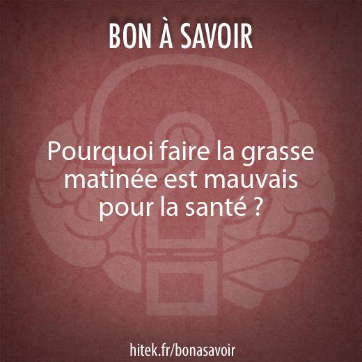 Pourquoi faire la grasse matinée est mauvais pour la santé ?