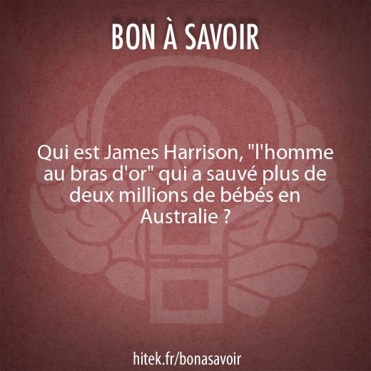 Qui est James Harrison, 'l'homme au bras d'or' qui a sauvé plus de deux millions de bébé