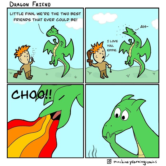 un dragon vert