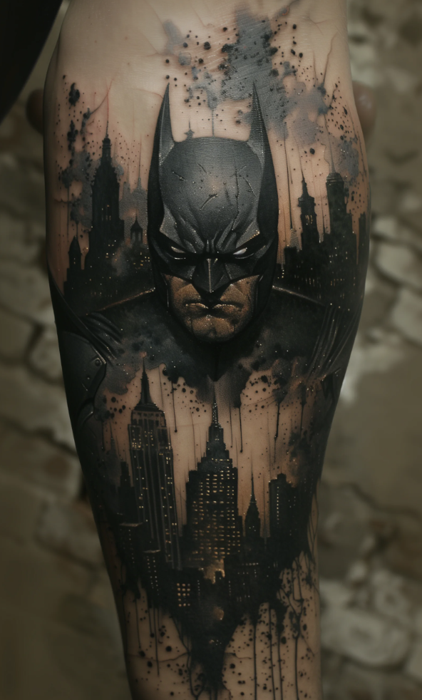batman tatouage