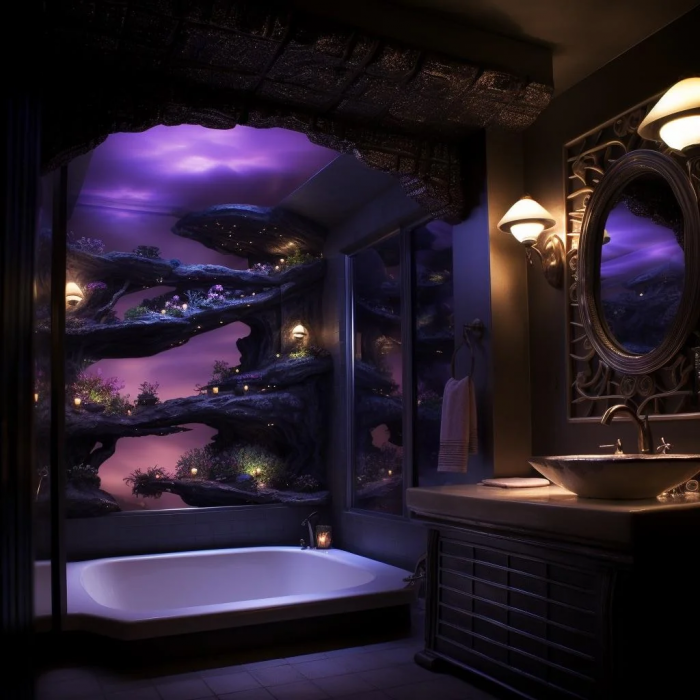 Salle de bain Dark Crystal 