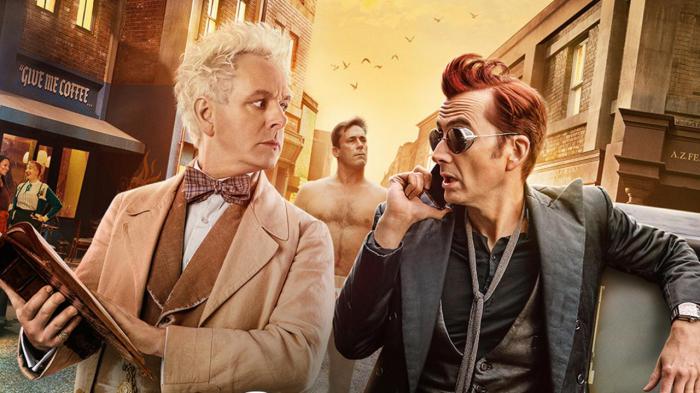 Michael Sheen et David Tennant dans Good Omens