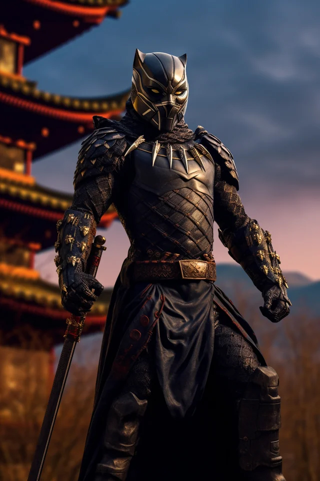Black Panther en version Samurai