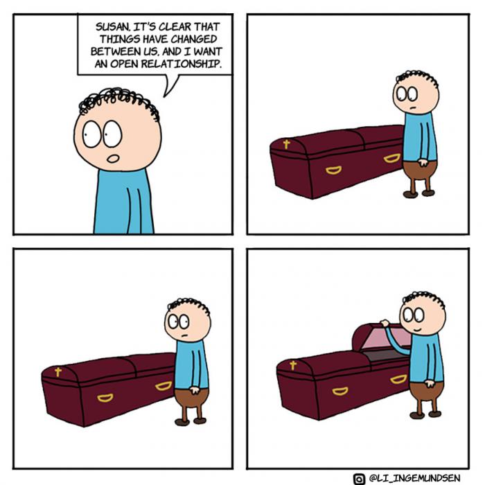 BD avec un cercueil