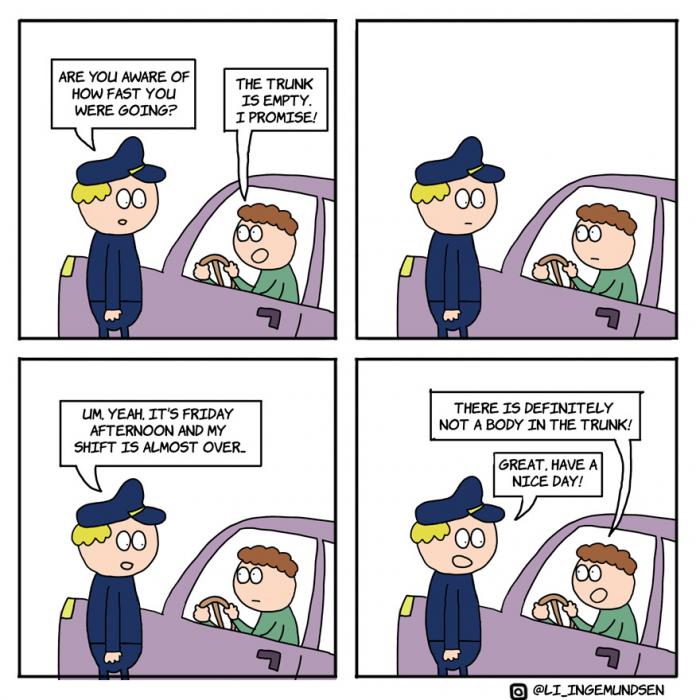 BD avec un policier