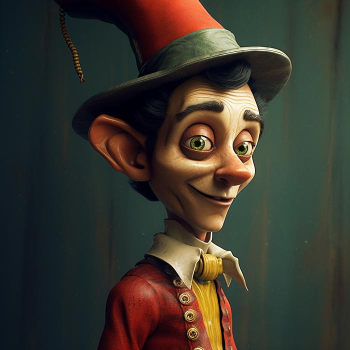 Pinocchio recréé en version réaliste par une IA. 