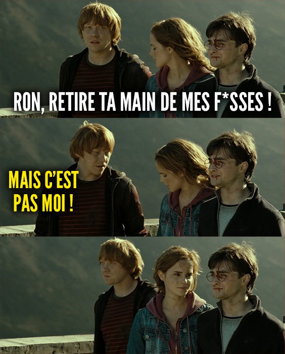 Harry Potter, Hermione et Ron