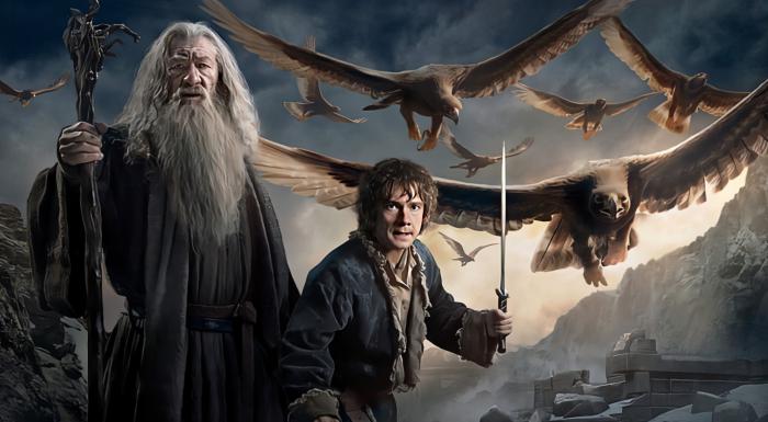 Gandalf bilbo and the eagles the hobbit movie lotr