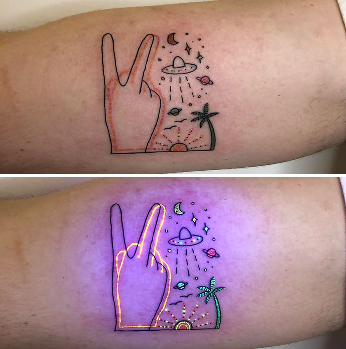Ces étonnants tatouages phosphorescents font de l'ombre aux autres