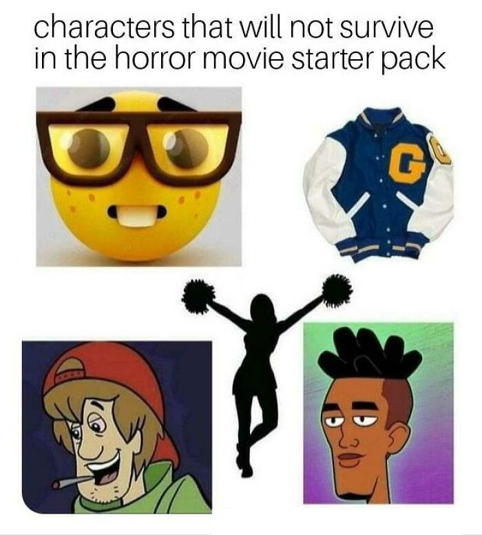 starter pack personnages film horreur