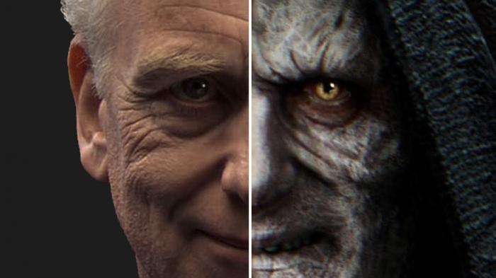 2 faces of palpatine
