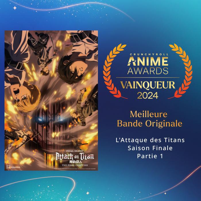 crunchyroll anime awards 2024 meilleure bande originale