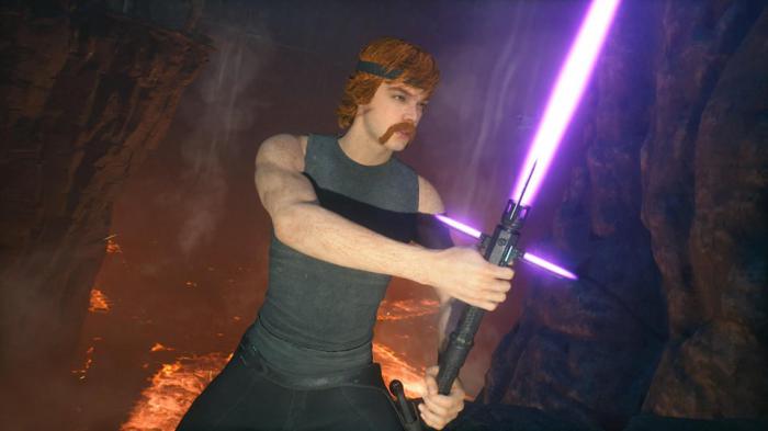 Sabre laser dans Star Wars Jedi Survivor