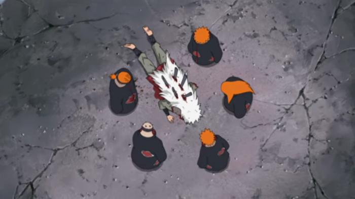 Mort de Jiraya dans Naruto Shippuden
