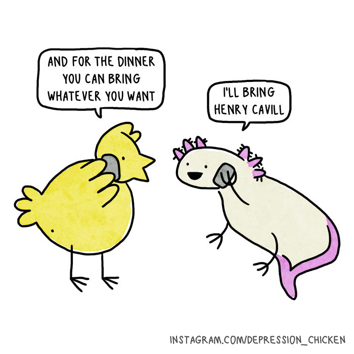 Depression Chicken avec un autre ami