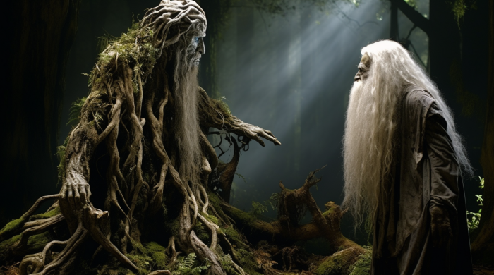 treebeard and Saruman